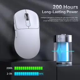 ATTACK SHARK X3 Mouse SUPERLIGHT 49g,sensor de jogo PixArt PAW3395 — imagem 8