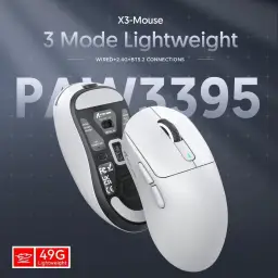 ATTACK SHARK X3 Mouse SUPERLIGHT 49g,sensor de jogo PixArt PAW3395 — imagem 6