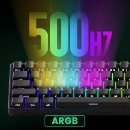 Teclado Mecânico Gamer Magnético Akko x Monsgeek Fun60 Pro SP Preto 8k Switch — imagem 6