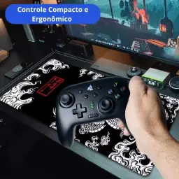 Controle Gamer Gamepad KP-GM038 Preto Com LED Iluminação RGB, Bluetooth — imagem 3
