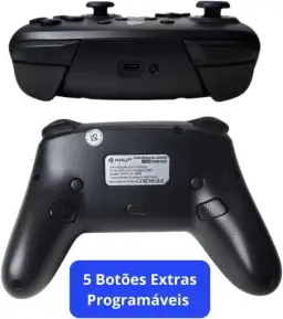 Controle Gamer Gamepad KP-GM038 Preto Com LED Iluminação RGB, Bluetooth — imagem 4