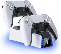 Carregador controlador PS5 DualSense, Estação de Carregamento P/2 Controles Sem — imagem 4