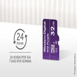 Cartão de Memória Com 3 anos de Garantia Micro SD 32GB WD Purple Intelbras — imagem 4