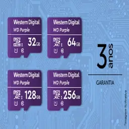 Cartão de Memória Com 3 anos de Garantia Micro SD 32GB WD Purple Intelbras — imagem 6