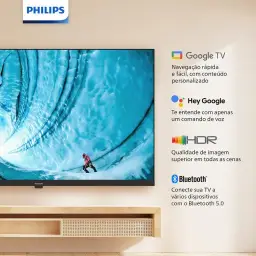 PHILIPS, Smart TV, 32'' HD, 32PHG6909/78, Google TV, Comando de Voz, HDR — imagem 8