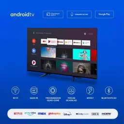 Smart TV DLED 32 HD Multi Essencial Android 11 3HDMI 2USB Wi-fi Bluetooth — imagem 2
