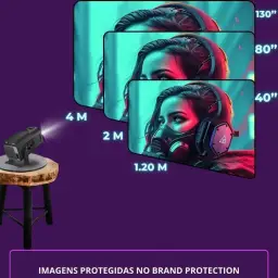 Projetor Portatil Mini 5g Wifi 6 Bluetooth 5.0 Android 11 Projetor 4K 1080 Full — imagem 6