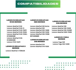 Carregador Fonte para Notebook Lenovo Compatível IdeaPad 3 Series, 320 Series — imagem 3