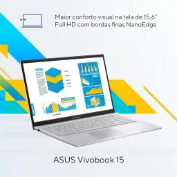 Notebook ASUS Vivobook 15, Intel Core i5, 8 GB, 256 GB SSD W11 Home, 15.6'' FHD — imagem 4