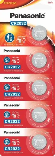 Tira Bateria Lithium Botão Panasonic
