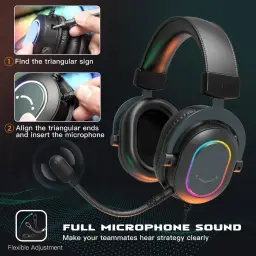 FIFINE Fone de ouvido jogos para PC - fones de ouvido USB com fio e microfone — imagem 4