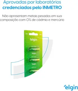 Bateria Alcalina A23 Cartela com 5 Unidades Elgin 12V Pilha — imagem 5