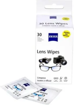 Zeiss Lens Wipes Lenços limpeza lentes