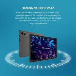Tablet Positivo Vision TAB 10 com Capa Teclado 4GB RAM 128GB, Octa-Core — imagem 8