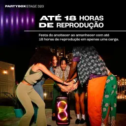 JBL, Caixa de Som, PartyBox Stage 320, Bluetooth, Portátil, Show de Luzes — imagem 6