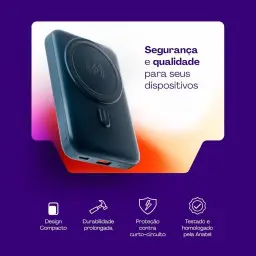 Geonav Power Bank, Carregador Portátil Universal por Indução 10.000mAh — imagem 7