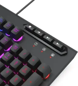 Teclado Gamer Redragon Aditya, Membrana, RGB, ABNT2 - K513-RGB PT - Preto — imagem 8