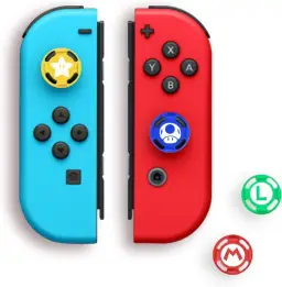 4 peças de silicone Joystick Thumb Stick Grip Case Cap para Nintendo Switch NS — imagem 4