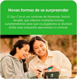 Nintendo, Controle Nintendo Switch, Joy-Con, Esquerdo e Direito, Versátil — imagem 6
