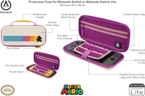 Case PowerA Rainbow Run Mario para Nintendo Switch modelo OLED — imagem 2