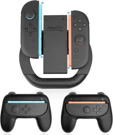 HEYSTOP Controle de Volante de Corrida para Switch 2 Case com 2 Mini Controles