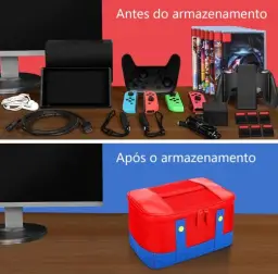 Case para Nintendo Switch Oled, Bolsa para Armazenamento de Console de Jogos — imagem 6
