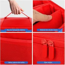 Case para Nintendo Switch Oled, Bolsa para Armazenamento de Console de Jogos — imagem 3