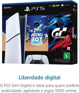 PlayStation®5 Slim Digital -Pacote ASTRO BOT e Gran Turismo 7 — imagem 2