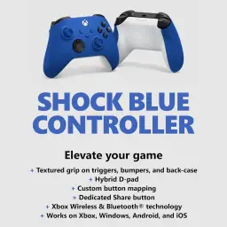 Controle Sem Fio Xbox - Shock Blue — imagem 2