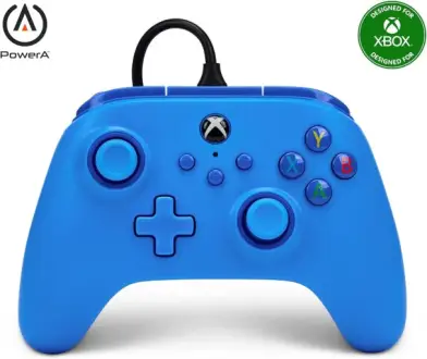 Controle fio Power XBOX Série Azul