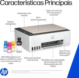 Impressora Multifuncional HP Smart Tank 583 Tanque de Tinta Colorida Wi-Fi com — imagem 4