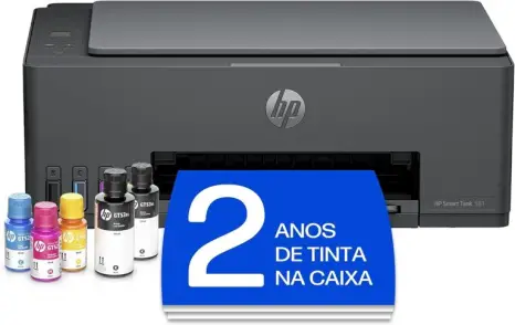 Impressora Multifuncional HP Smart Tank 581 Tanque de Tinta Colorida Wi-Fi