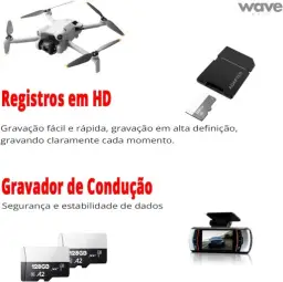 Cartão de Memória 128GB Original com Adaptador Micro Full HD - Velocidade — imagem 5