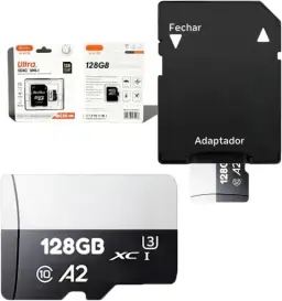 Cartão Memória 128GB Original Adaptador