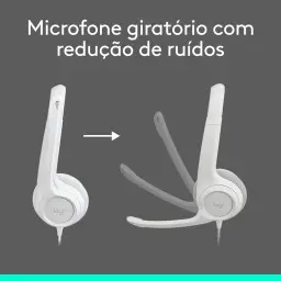 Headset com fio USB Logitech H390 com Almofadas Confortáveis — imagem 3