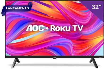 AOC Smart TV Roku 32'' HD 32S5045/78G