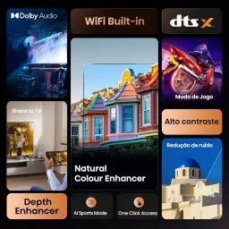 Hisense Smart TV HD 32" Polegadas 32A4NV com HDR10, DTS Virtual X — imagem 5