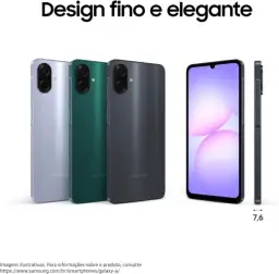Celular Samsung Galaxy A07 256GB, 8GB, Câm. 50MP, Tela 6.7"- Violeta — imagem 8