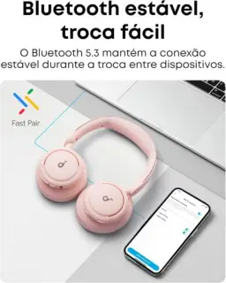 soundcore Q30 da Anker, Fone de Ouvido Bluetooth Sem Fio, ANC Híbrido Ativo — imagem 8