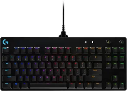 Teclado Mecânico Gamer Logitech G PRO com Layout US, RGB LIGHTSYNC, Design TKL
