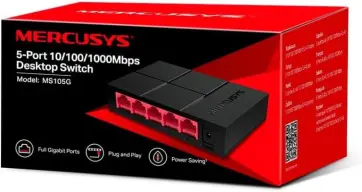 MERCUSYS MS105G - Switch Gigabit RJ45 de 5 portas — imagem 5