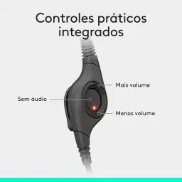 Headset com fio USB Logitech H390 com Almofadas Confortáveis — imagem 6