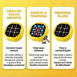Jogo da Velha Eletrônico, Jogo da Velha Raciocínio Lógico, Jogo da Memória — imagem 4