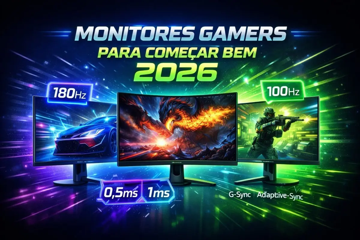 Melhores Monitores Gamers para Julho de 2026: Guia de Escolha