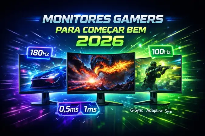 Melhores Monitores Gamers para Julho de 2026: Guia de Escolha