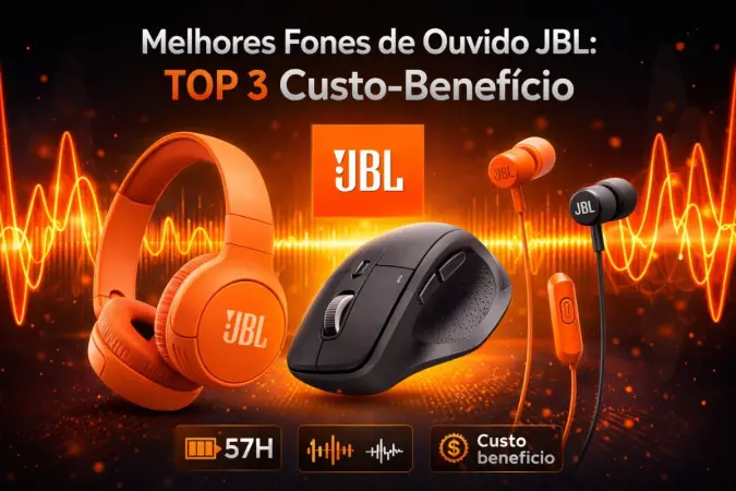 Fones JBL: Top 3 Custo-Benefício para Julho de 2026