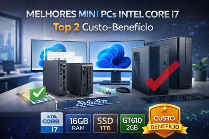 Mini PCs Intel Core i7: Top 2 Custo-Benefício para Julho 2026