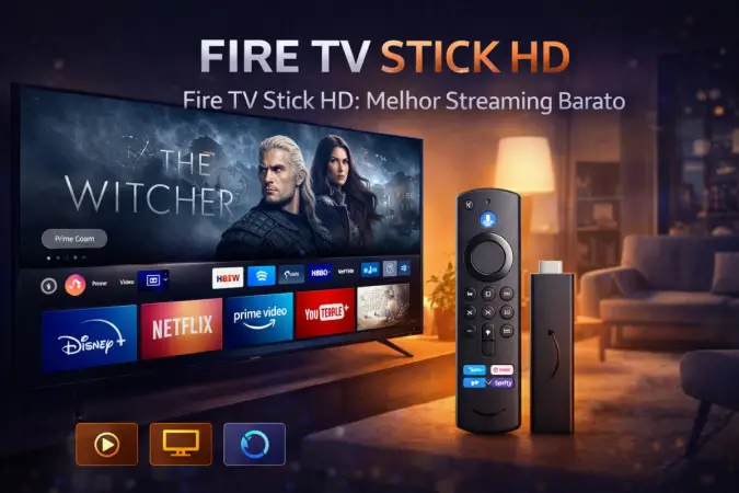 Fire TV Stick HD: Melhor Streaming Barato