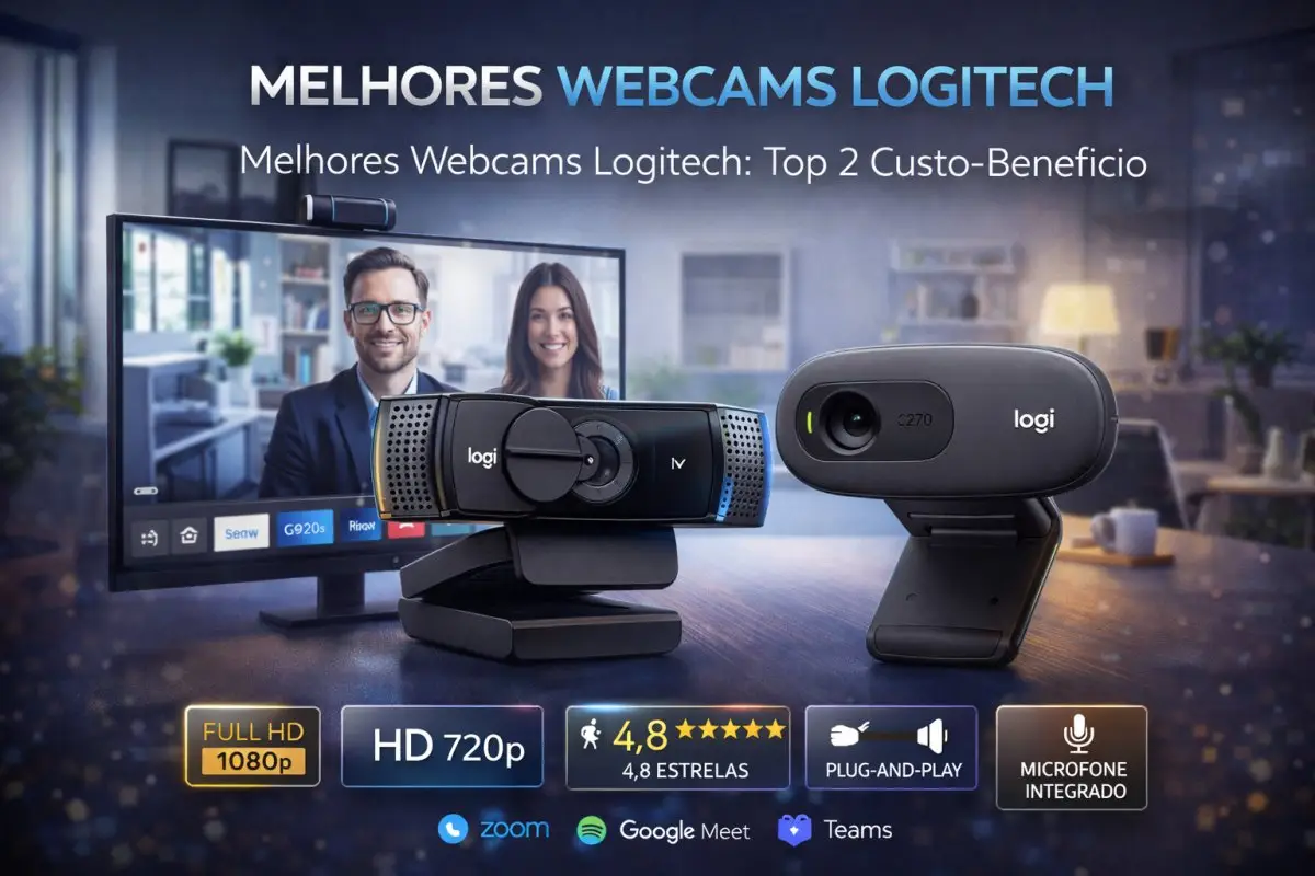 Melhores Webcams Logitech: Top 2 Custo-Benefício