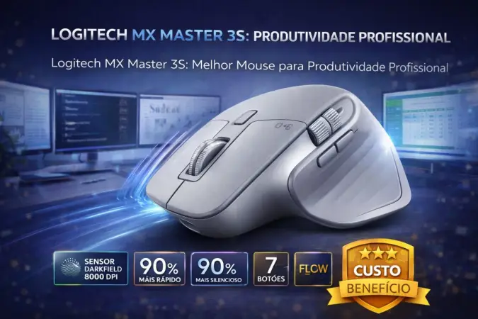 Logitech MX Master 3S: Melhor Mouse para Produtividade Profissional